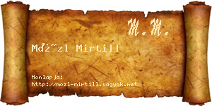 Mözl Mirtill névjegykártya